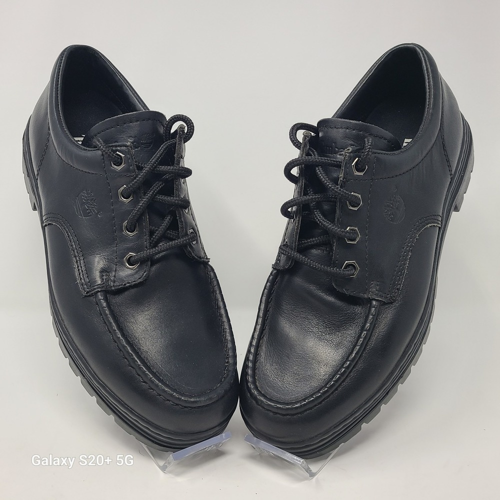 Vintage (2002) Nice Timberland Black Leather Oxford Lace-Up Men's 11.5 MPN 69085